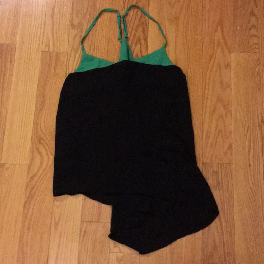 Asymmetrical black party top